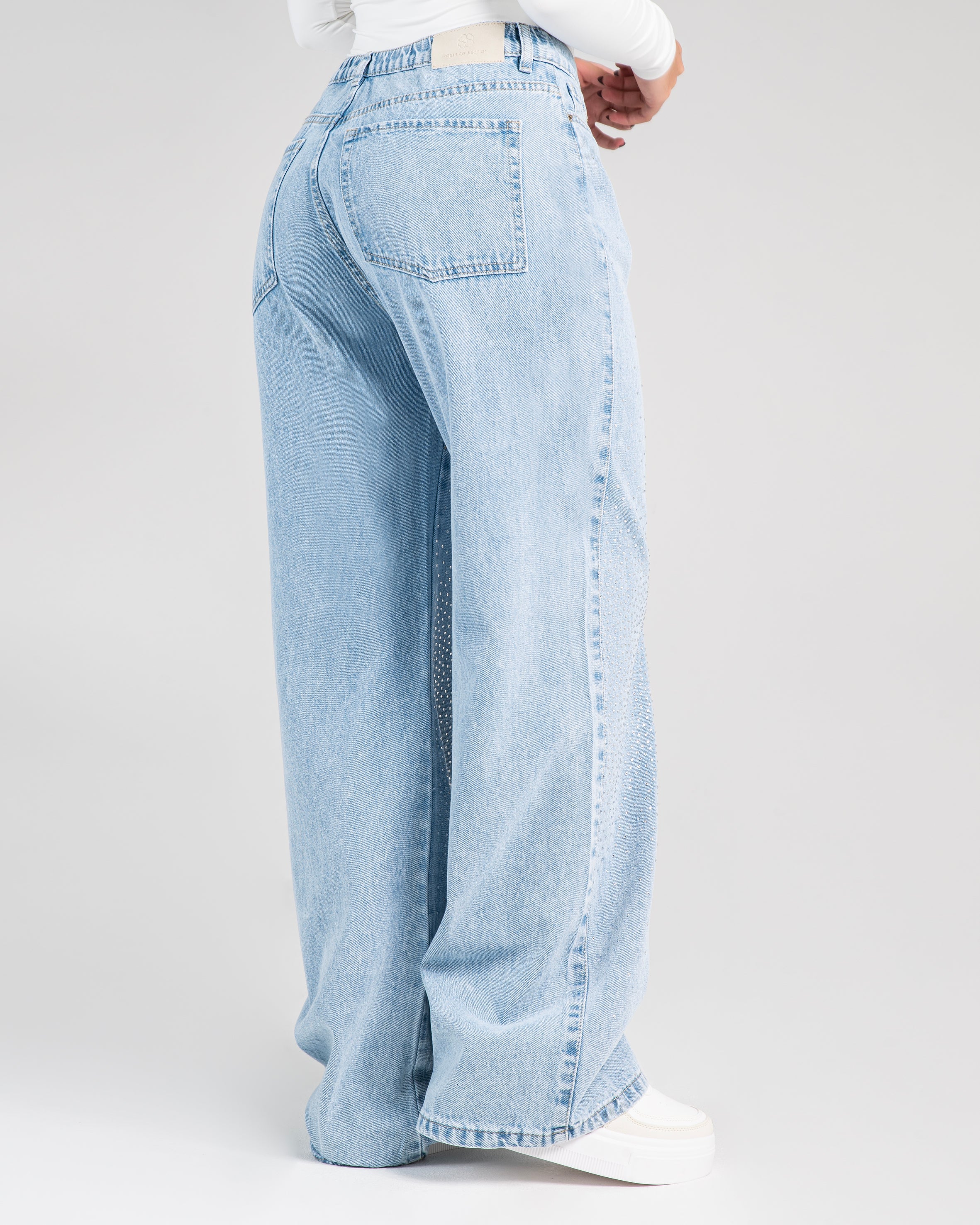 Jean Mom JBC38 con brillos