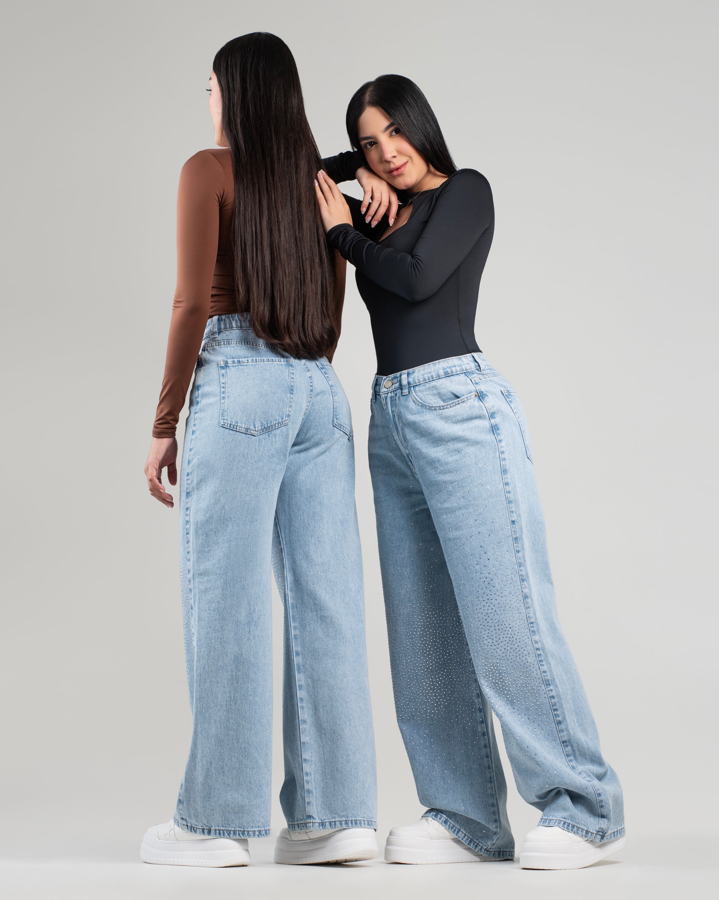 Jean Mom JBC38 con brillos