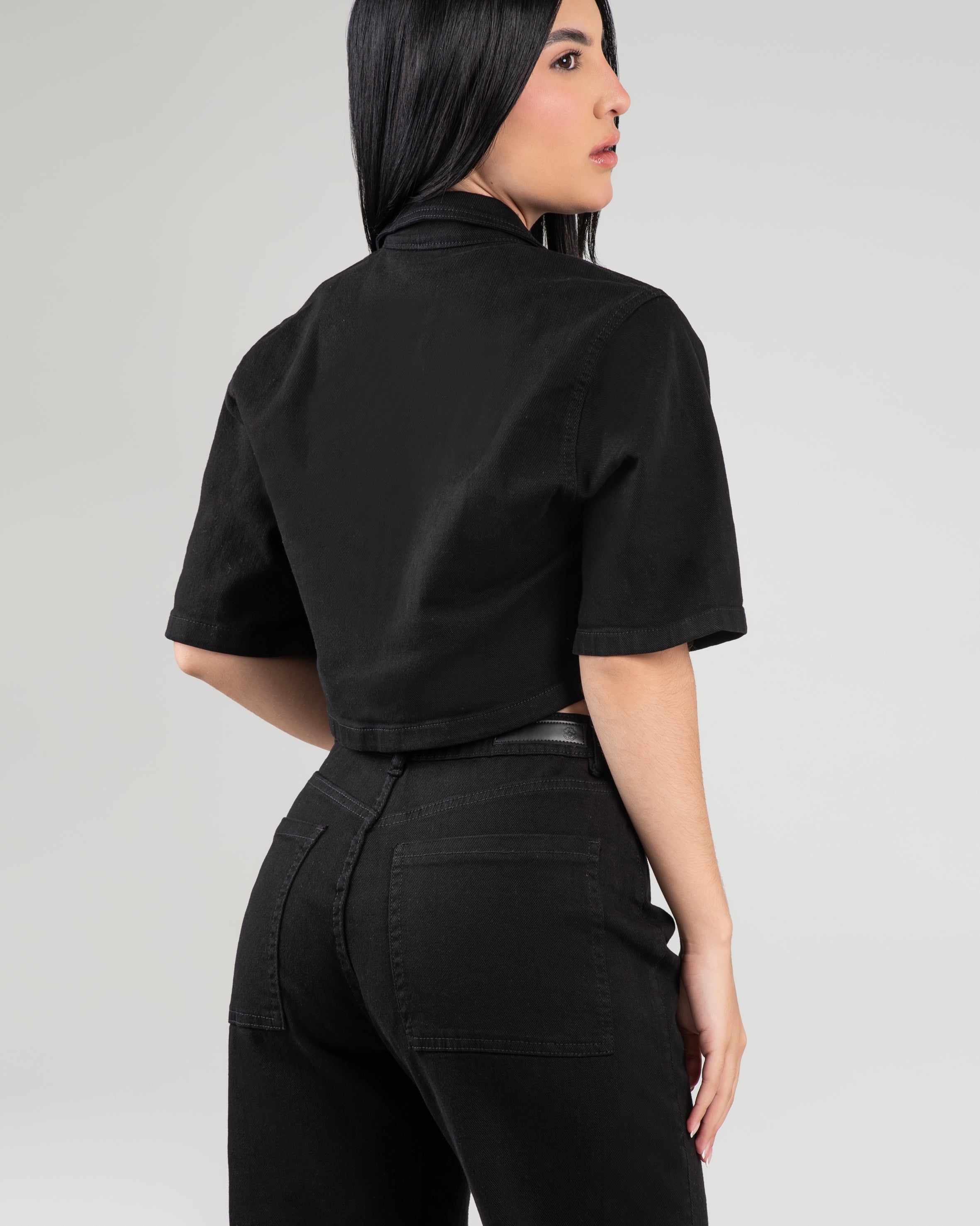 Chaleco de Jean Negro para mujer CHJ19