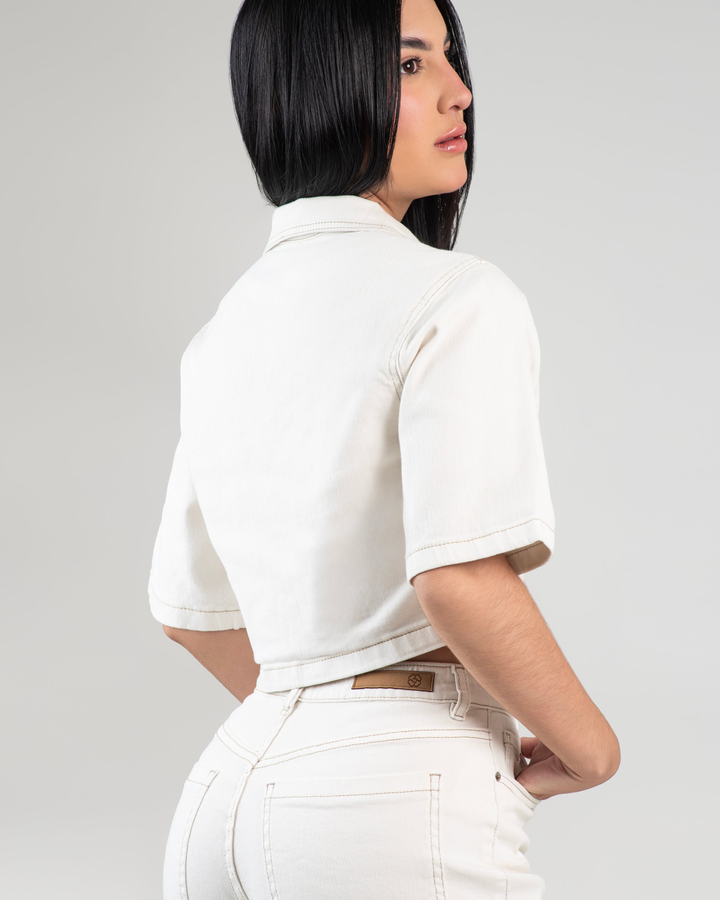 Chaleco de Jean Beige para mujer CHJ19