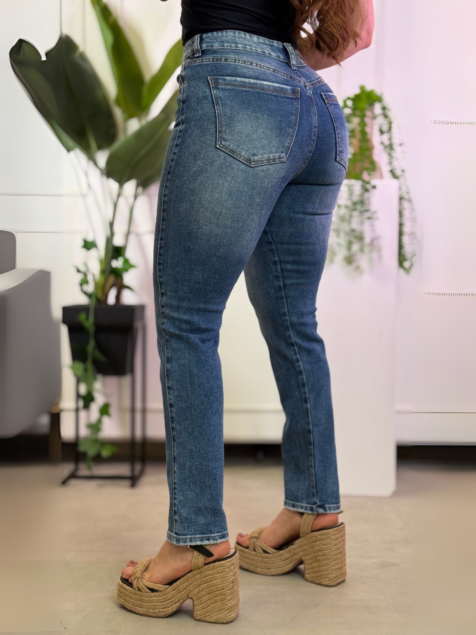 Jean Femenino bota recta JBR35