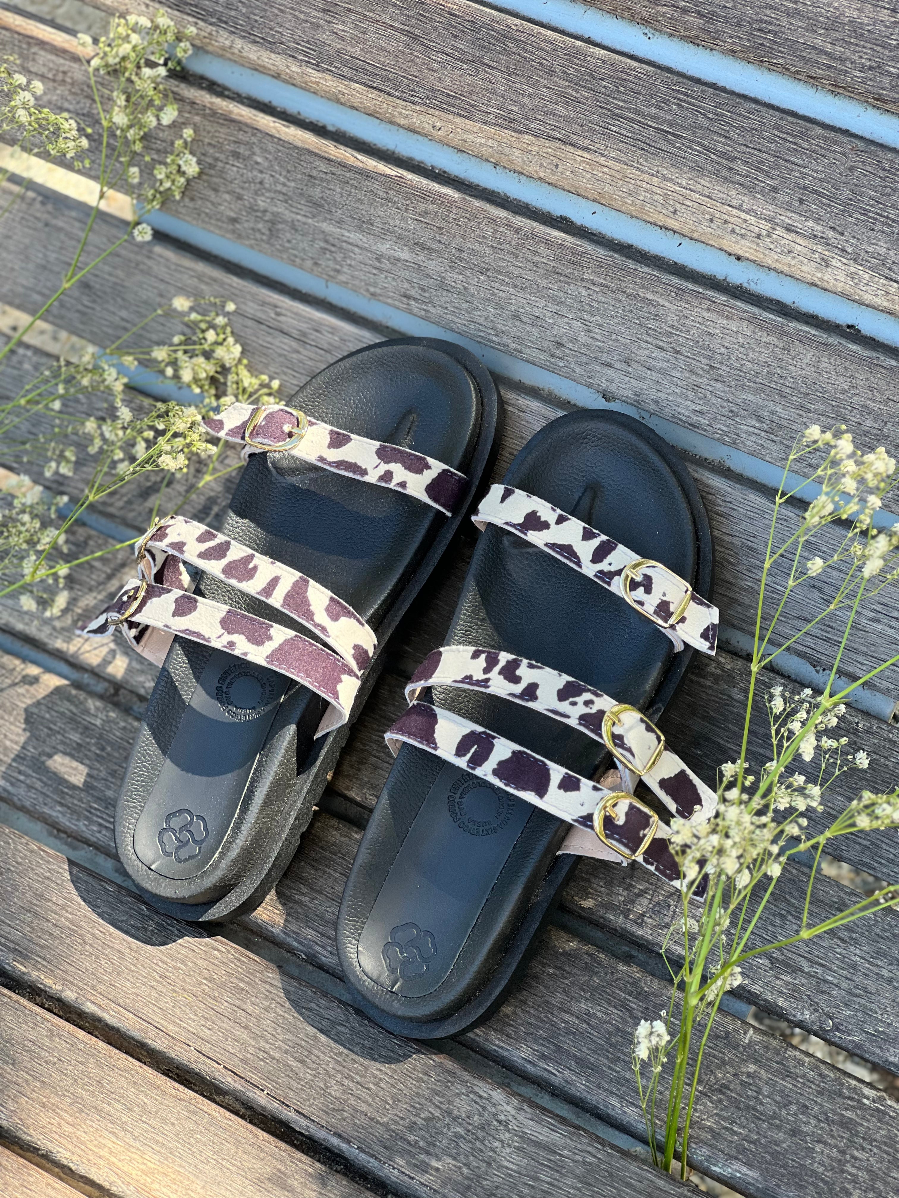 Sandalias casuales con hebillas S1332 para mujer | Maraldo