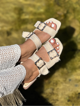 Sandalias Doble Hebilla P1510 para mujer| Maraldo