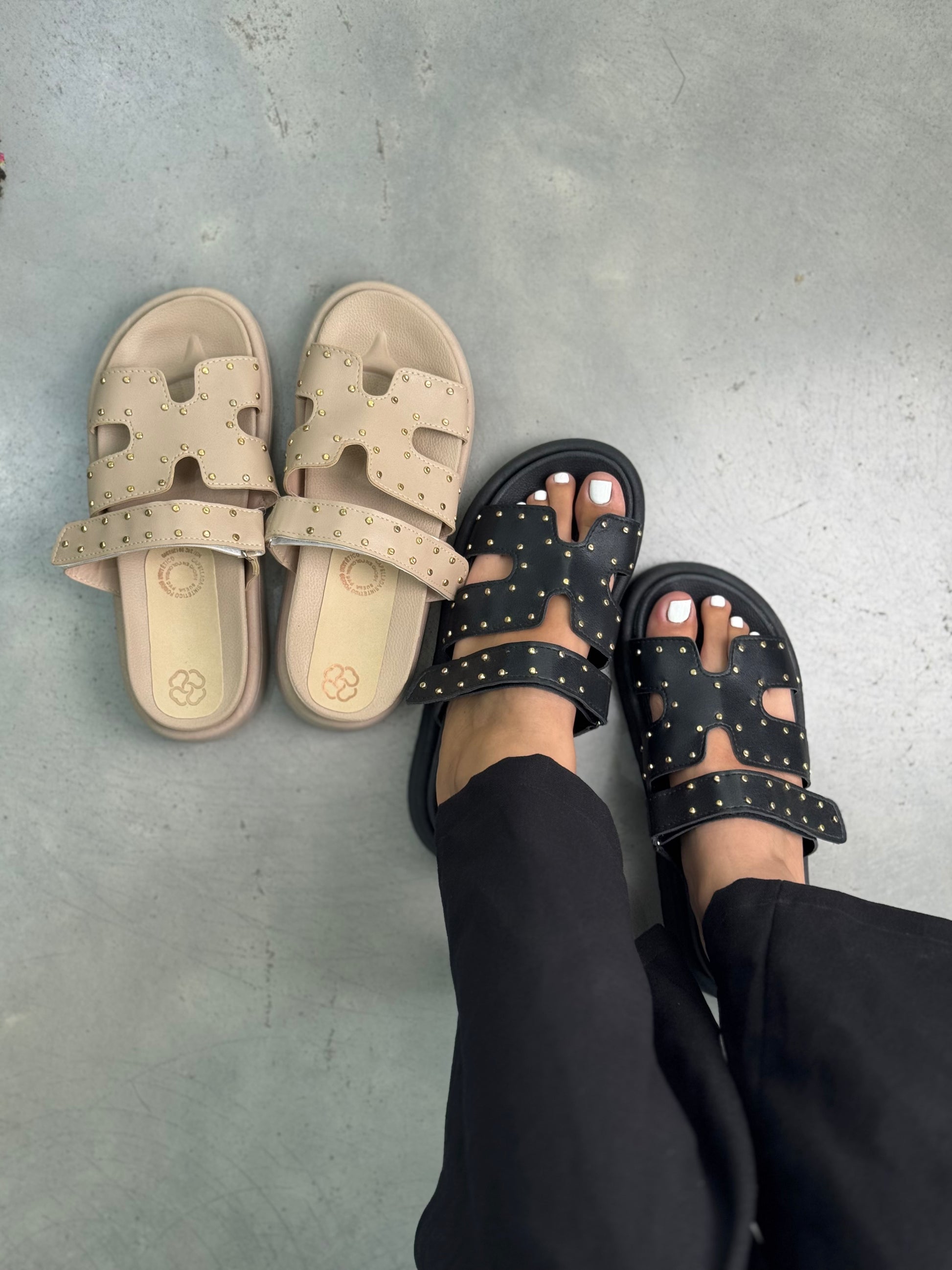 Sandalias negras con plataforma - S1337