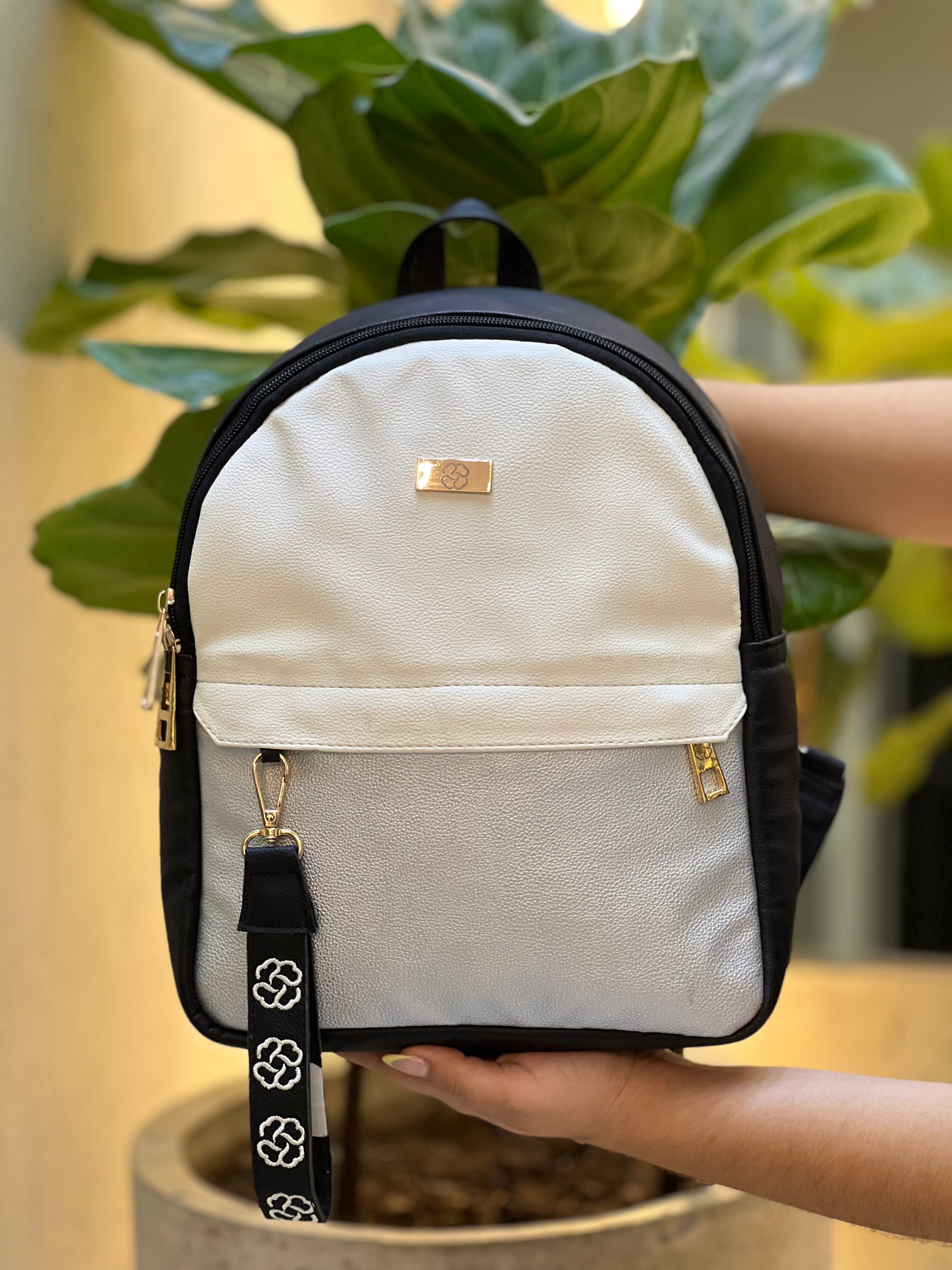 Bolso para dama BL036 negro x plata