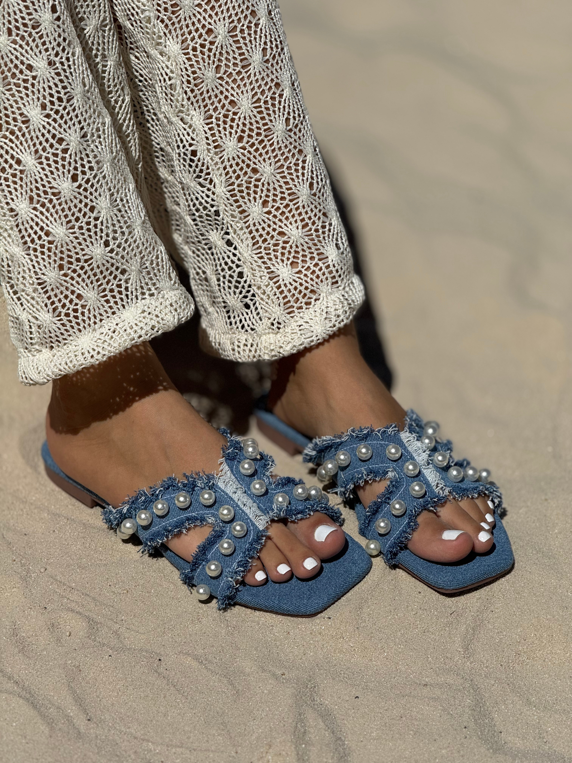 Sandalias planas casuales P1493 para mujer | Maraldo