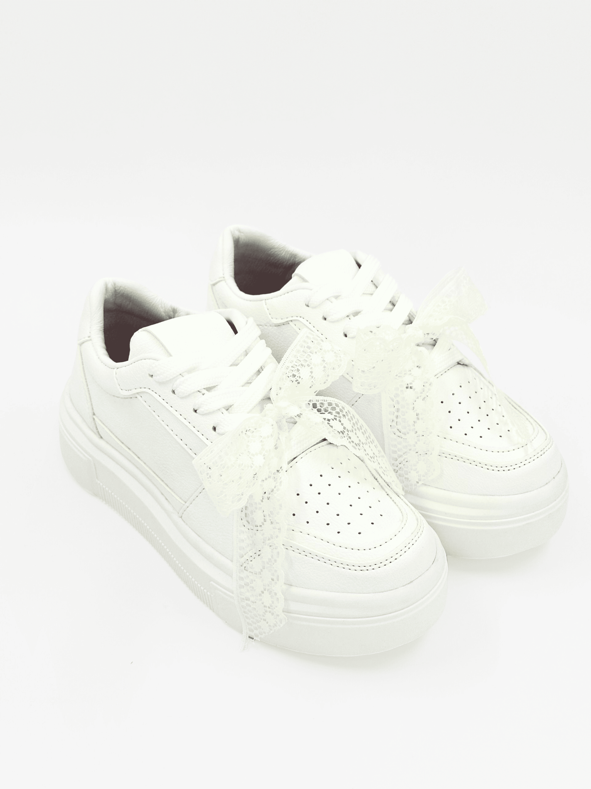 Tenis blanco suela alta  - D894