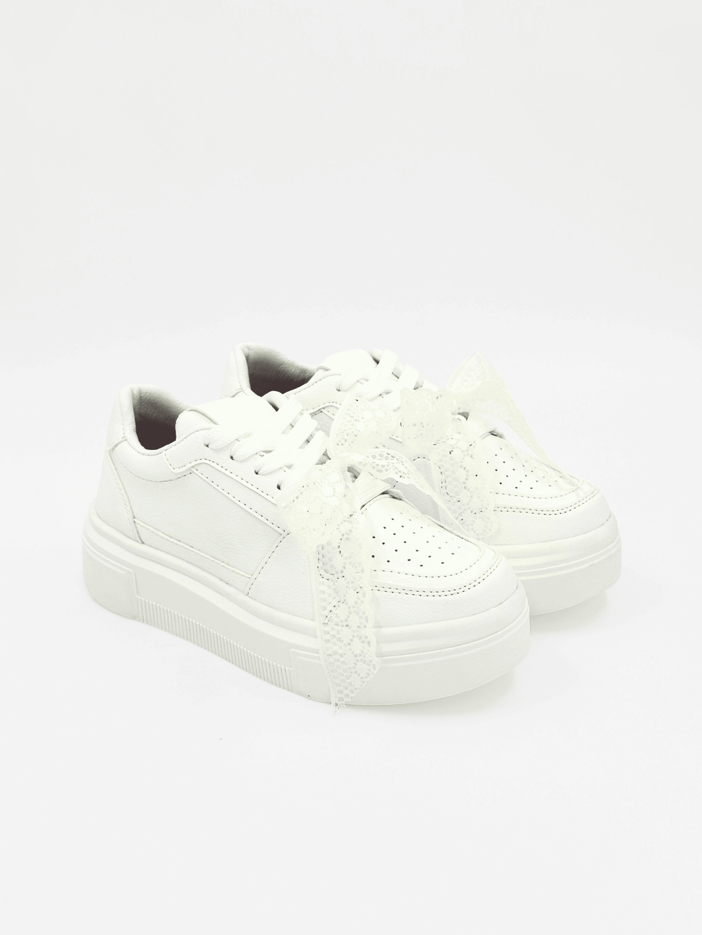 Tenis blanco suela alta  - D894