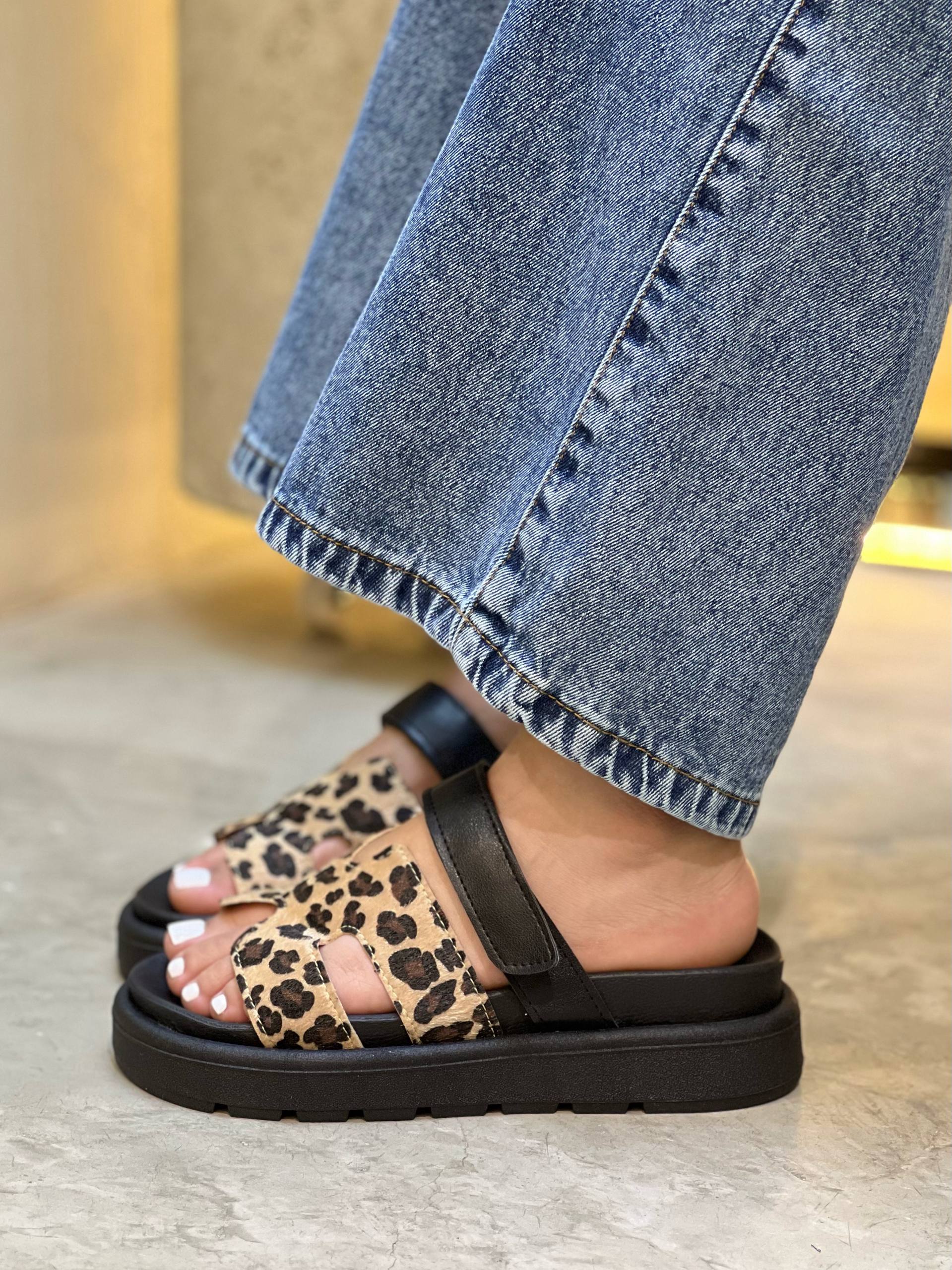 Sandalias con plataforma ancha y velcro SB60 para mujer | Maraldo