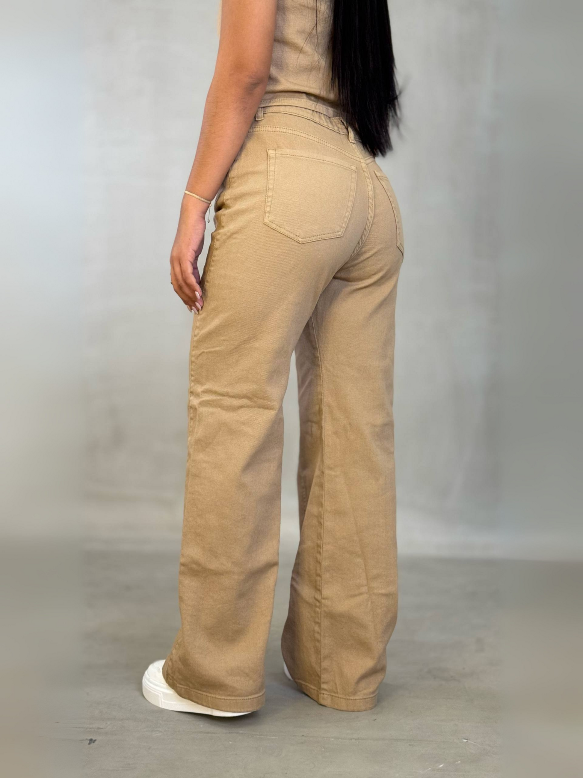 Jean Wide Leg Beige  – JBC25