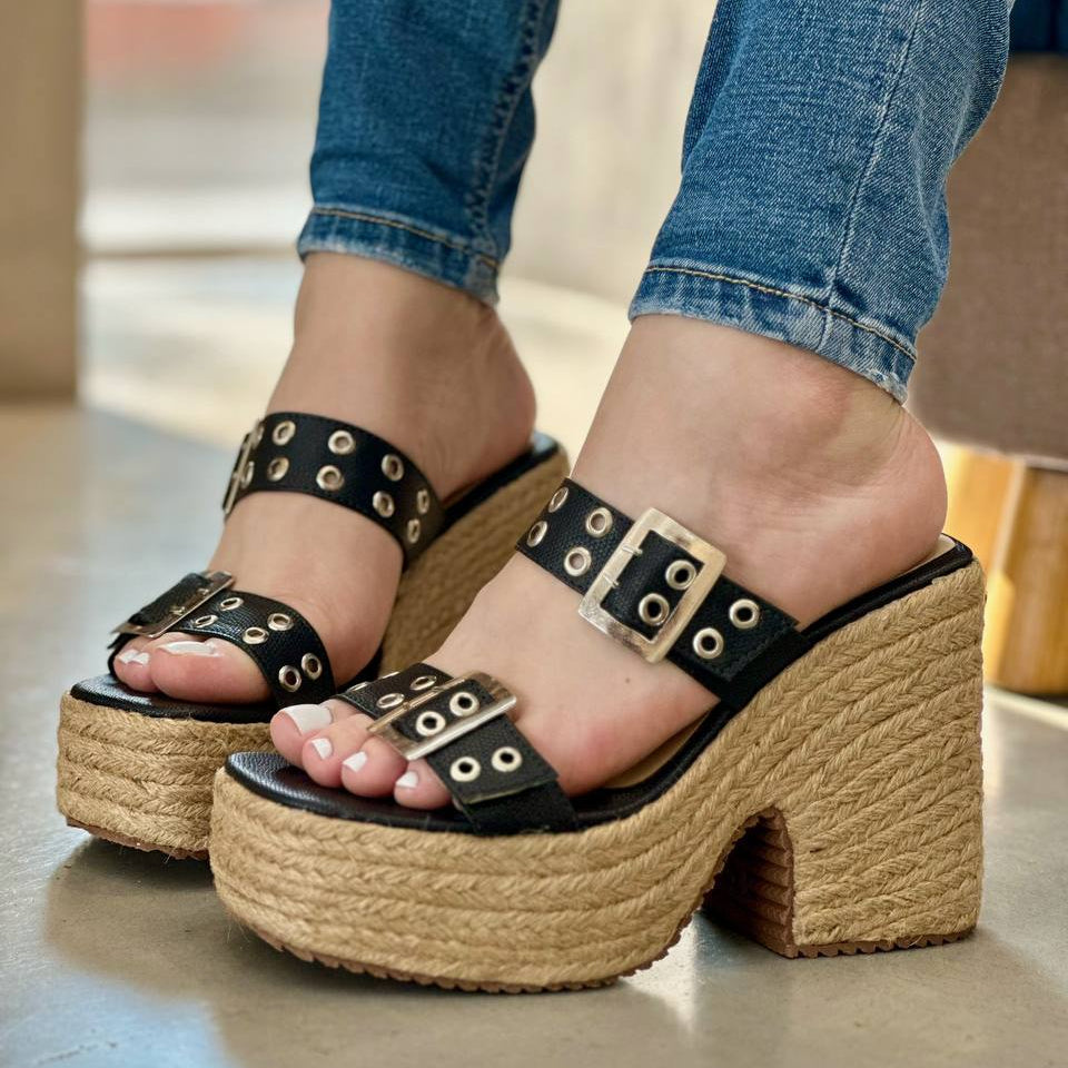 Sandalias Plataformas en Yute PLTF816