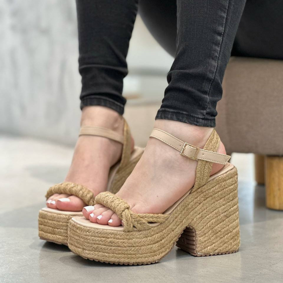 Sandalias Plataformas en Yute PLTF814