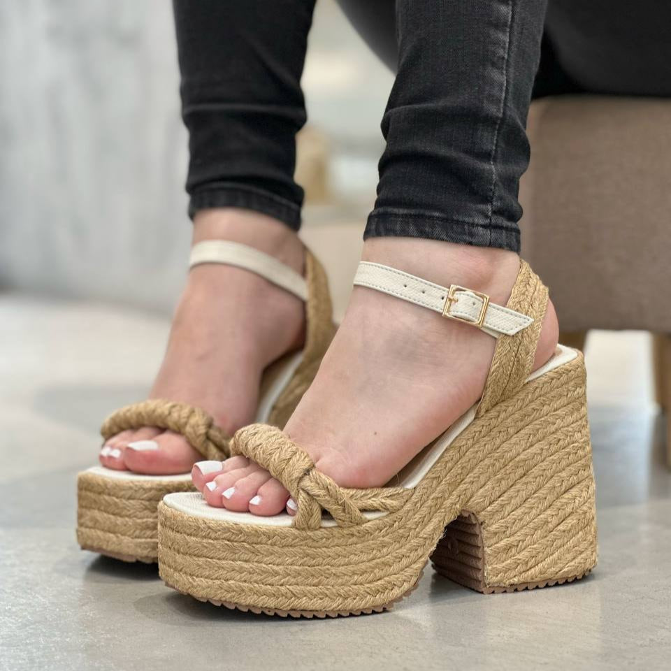 Sandalias Plataformas en Yute PLTF814