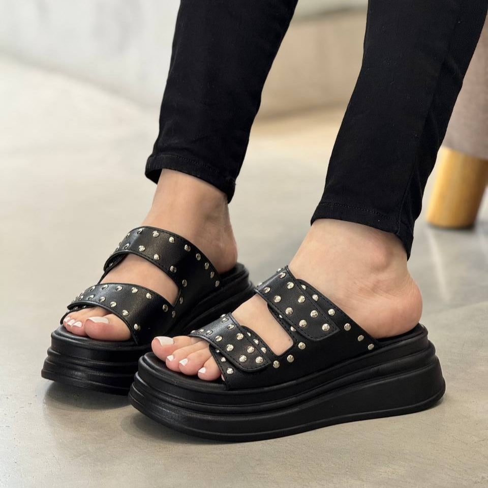 Sandalias Chunky negras - MB70