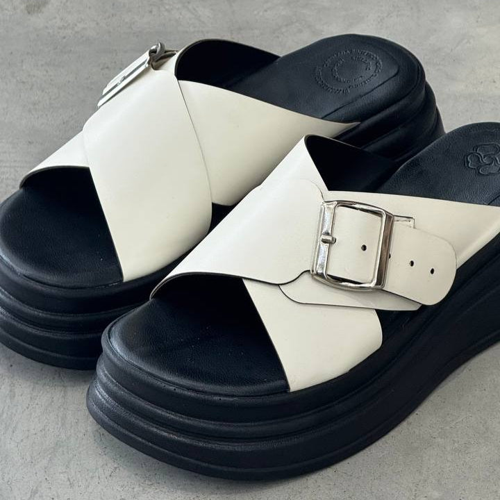 Sandalias blancas de moda MB72