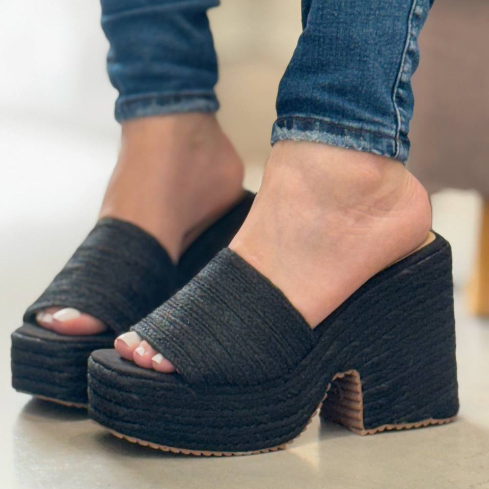 Plataforma en yute PLTF822 para mujer | Maraldo