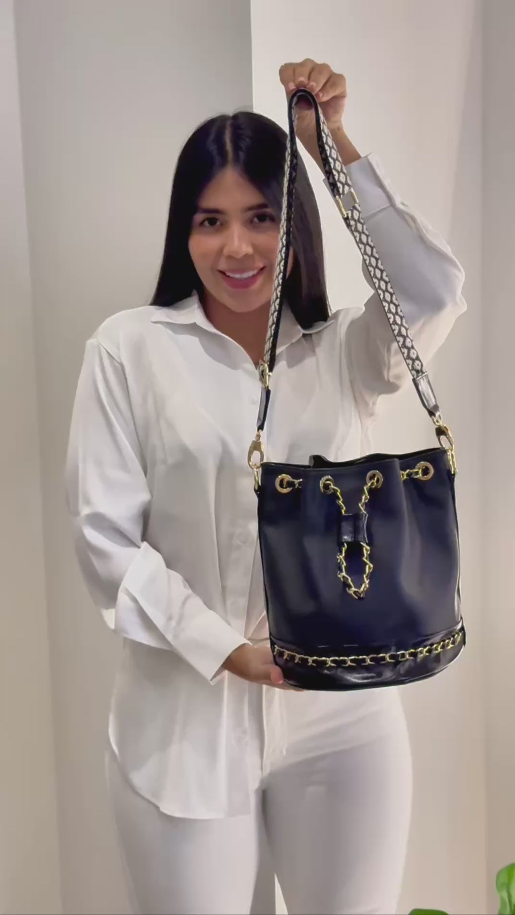 Bolso para Dama BL028 Hueso x Negro
