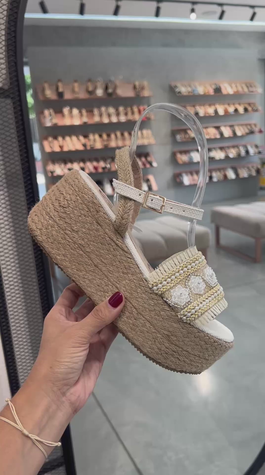 Sandalias Plataformas en Yute Nueva Colección CR11