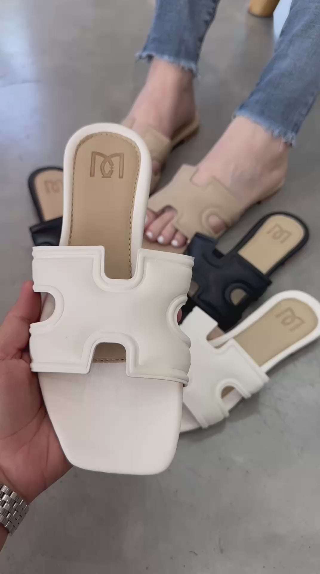 Sandalias Planas nude P1453