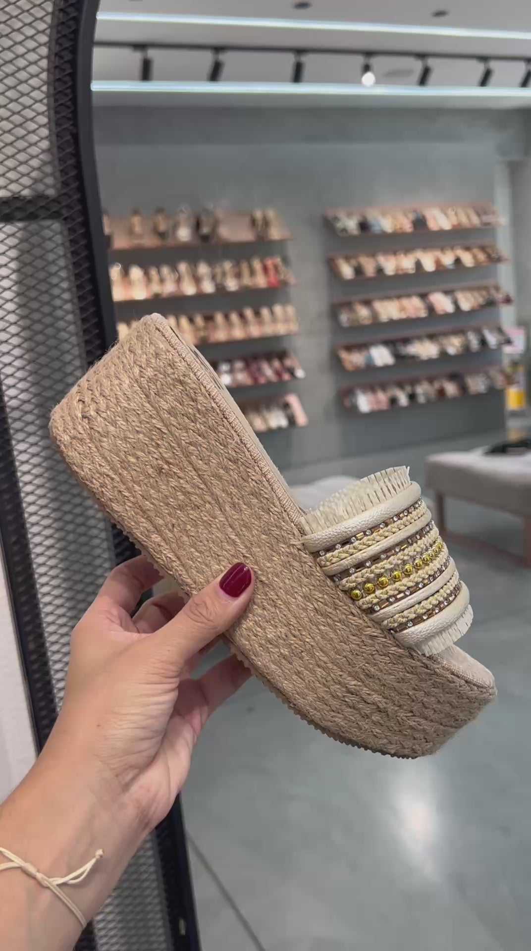 Sandalias Plataformas en Yute Nueva Colección CR03